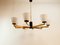 Vintage Chandelier with Glass Cones 17