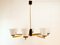 Vintage Chandelier with Glass Cones 21