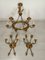 Empire Bronze Chandelier Empire with Arrows, 1950s, Set of 3 1