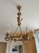 Empire Bronze Chandelier Empire with Arrows, 1950s, Set of 3 5