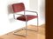 Sillas Cantilever Bauhaus italianas de cromo y mohair. Juego de 4, Imagen 7
