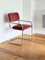 Sillas Cantilever Bauhaus italianas de cromo y mohair. Juego de 4, Imagen 4