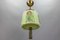 Art Deco Green and Brown Glass Pendant Light, Germany, 1930s, Image 1