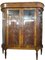 Elegante Louis Philippe Vitrine aus Nussholz mit Blumenglas, Italien, 19. Jh. 14