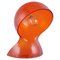 Lámpara de mesa Dalu de plástico naranja translúcido de Vico Magistretti para Artemide, Imagen 1