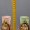 Him & Her Kelche aus Vergoldetem Rosa & Grünem Muranoglas mit Blumenrelief, 1970er, 2er Set 15