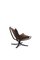 Vintage Brown Leather Falcon Lounge Chair by Sigurd Ressell for Vatne Møbler, Norway, 1970s, Image 11
