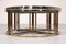 Satz Couchtische aus Messing Chrom & Glas von Maison Charles, 1970, 5 . Set 5