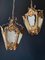 Antique Italian Pendant Lamps, 1940s, Set of 3, Image 4