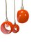 Vintage Orange Hanging Lights, 1970s, Set of 2 7