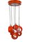 Vintage Orange Hanging Lights, 1970s, Set of 2 2