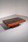 Brutalist Coffee Table with Copper Top and Wooden Base, 1970, Image 1
