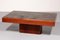 Brutalist Coffee Table with Copper Top and Wooden Base, 1970, Image 10