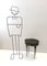 Oval Black Ebonized Beech Side Table or Nightstand, Italy, 1950s, Image 3