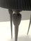 Oval Black Ebonized Beech Side Table or Nightstand, Italy, 1950s, Image 14