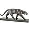 Alexandre Ouline, Art Deco Panther Skulptur, 1930, Bronze auf Marmorsockel 9