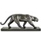 Alexandre Ouline, Art Deco Panther Skulptur, 1930, Bronze auf Marmorsockel 8