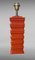 Lámparas italianas de cerámica esmaltada en rojo, años 70. Juego de 2, Imagen 8
