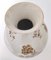 Jarrón de cerámica marfil con detalles florales marrones de Rosenthal, Italia, 1943, Imagen 14