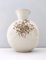 Jarrón de cerámica marfil con detalles florales marrones de Rosenthal, Italia, 1943, Imagen 5