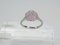 925 Sterling Silber Media Luna Ring mit Rosenquarz und Zirkonen, Italien, 21. Jahrhundert 13