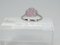 925 Sterling Silber Media Luna Ring mit Rosenquarz und Zirkonen, Italien, 21. Jahrhundert 14