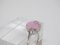 925 Sterling Silber Media Luna Ring mit Rosenquarz und Zirkonen, Italien, 21. Jahrhundert 16