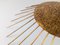 Neoclassical Style Hammered Gold Sun Pendant Lamp, 1970s, Image 2