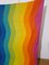 Regenbogenfarbenes Zimba Stoff Panel von Antoinette de Boer, 1970er 4