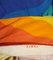 Regenbogenfarbenes Zimba Stoff Panel von Antoinette de Boer, 1970er 5