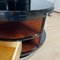 Vintage Art Deco Beistelltisch aus Schwarzem Lack & Marmor, 1930 14