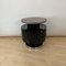 Vintage Art Deco Side Table in Black Lacquer and Marble, 1930 8