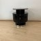 Vintage Art Deco Side Table in Black Lacquer and Marble, 1930 4