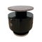 Vintage Art Deco Side Table in Black Lacquer and Marble, 1930, Image 1