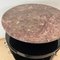 Vintage Art Deco Side Table in Black Lacquer and Marble, 1930 19
