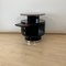 Vintage Art Deco Side Table in Black Lacquer and Marble, 1930, Image 3