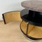 Vintage Art Deco Side Table in Black Lacquer and Marble, 1930 12