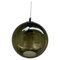 Round Green Glass Ceiling Lamp by Carl Fagerlund for Orrefors, 1967 3