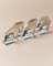 Versilberte Vintage Tischkartenetuis mit achteckigen Details, Italien, 1980er, 6 . Set 6