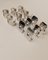 Versilberte Vintage Tischkartenetuis mit achteckigen Details, Italien, 1980er, 6 . Set 5