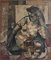 Dusan Mihailovic, Cubist Girl on the Beach, 1957, Oil on Canvas 1