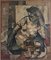 Dusan Mihailovic, Cubist Girl on the Beach, 1957, Oil on Canvas 2