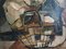 Dusan Mihailovic, Cubist Girl on the Beach, 1957, Oil on Canvas 4