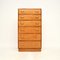 Cajonera Art Déco de madera satinada y nogal, 1930, Imagen 3