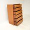 Cajonera Art Déco de madera satinada y nogal, 1930, Imagen 5