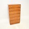 Cajonera Art Déco de madera satinada y nogal, 1930, Imagen 2