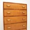 Cajonera Art Déco de madera satinada y nogal, 1930, Imagen 10