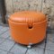 Orangefarbene Ottoman Dilly Dally Serie von Luigi Massoni für Poltrona Frau, Italien, 1970er 13