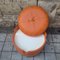 Orange Ottoman Dilly Dally Series by Luigi Massoni for Poltrona Frau, Italy, 1970s 18