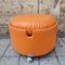 Orange Ottoman Dilly Dally Series by Luigi Massoni for Poltrona Frau, Italy, 1970s 5